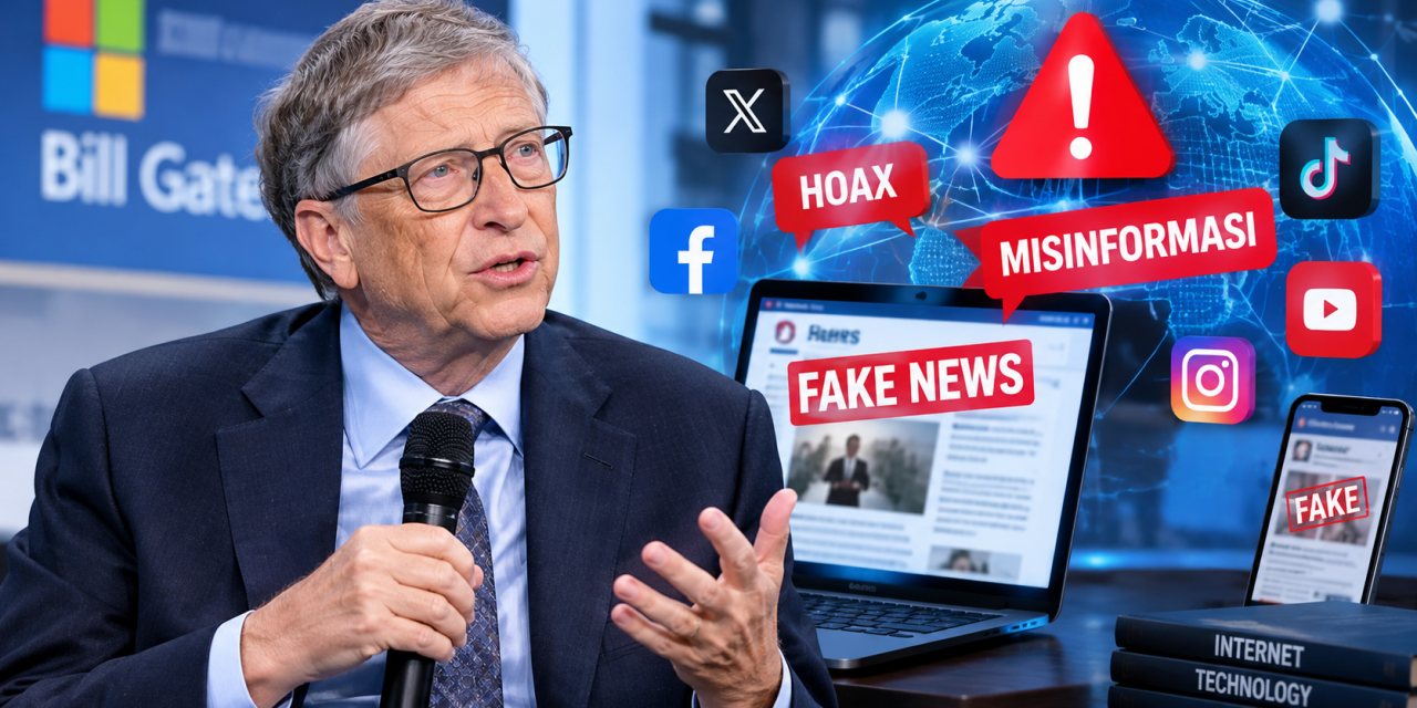 Bill Gates Soroti Misinformasi Sebagai Masalah Internet
