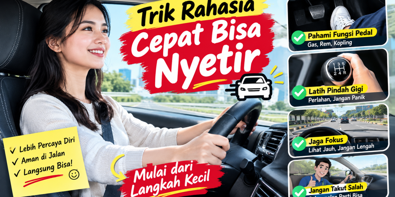 Biar Nggak Grogi, Ini 3 Trik Rahasia Cepat Bisa Nyetir