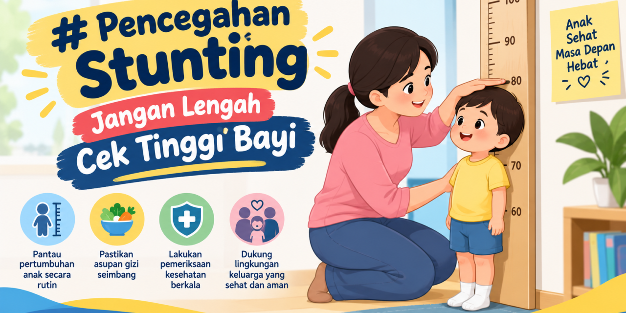 Pencegahan Stunting, Jangan Lengah Cek Tinggi Bayi